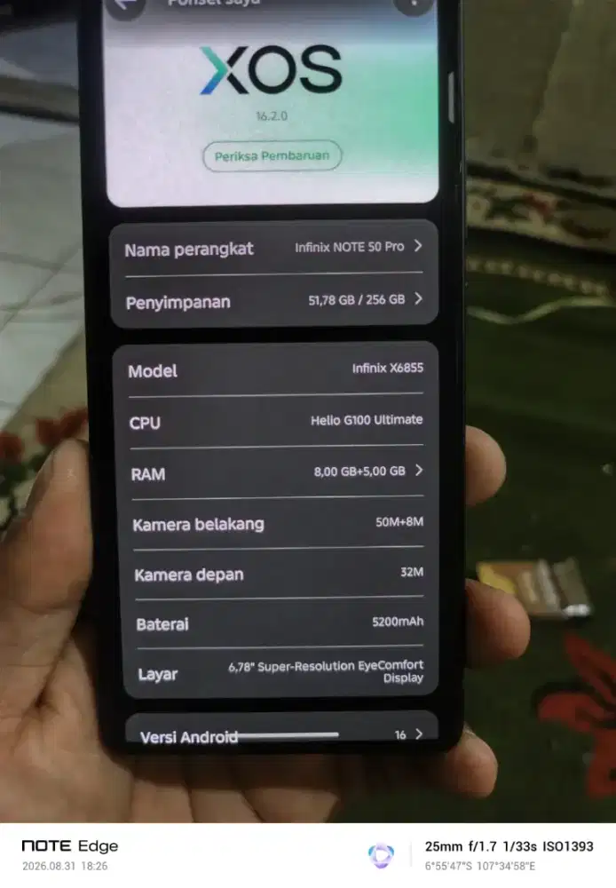 Infinix note 50 pro 8 8/256
