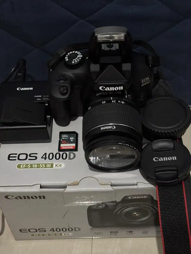 Camera Canon EOS DSLR 4000D | KIT 18-55mm | Memory 16g | Full Set