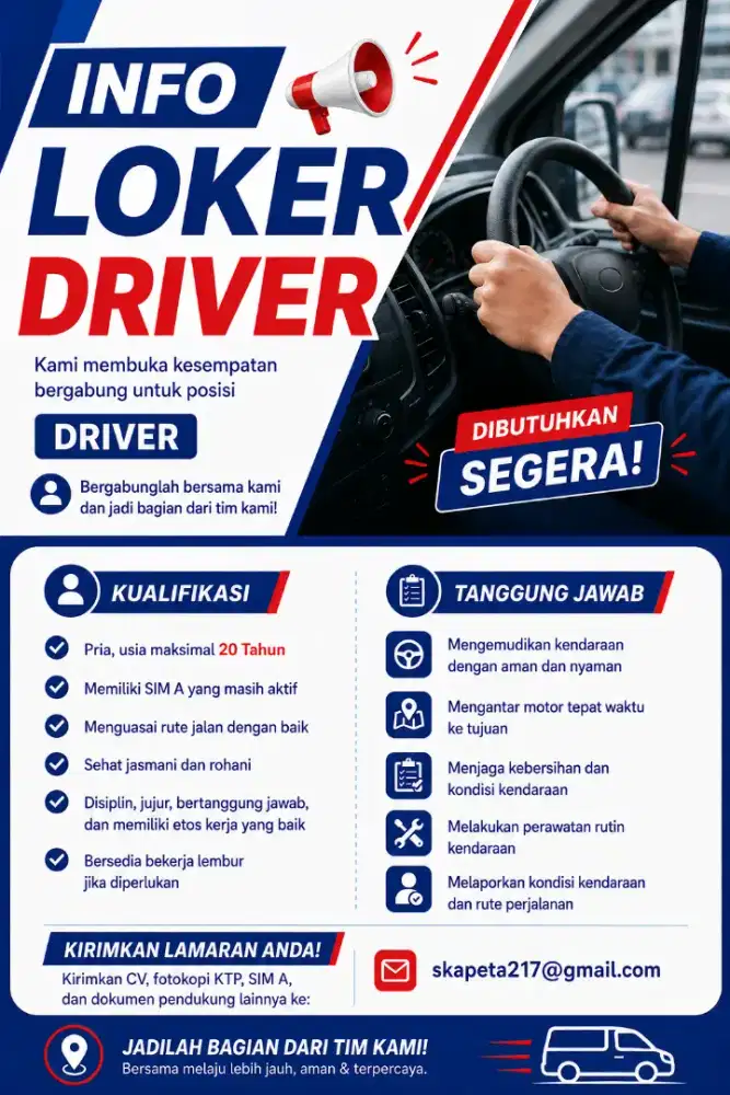 LOKER SUPIR SHOWROOM MOTOR BEKAS
