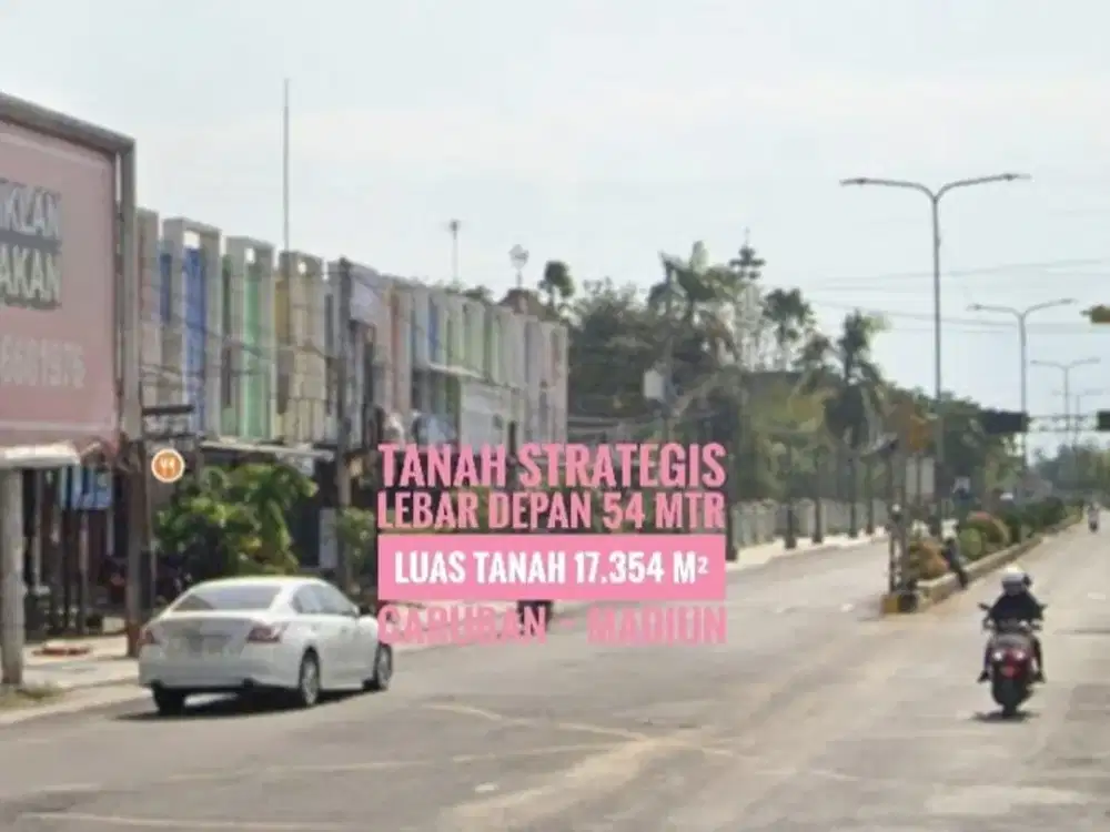 (Ba) Tanah LD 54 mtr, Jalan Panglima Sudirman Caruban MADIUN, Strategiss