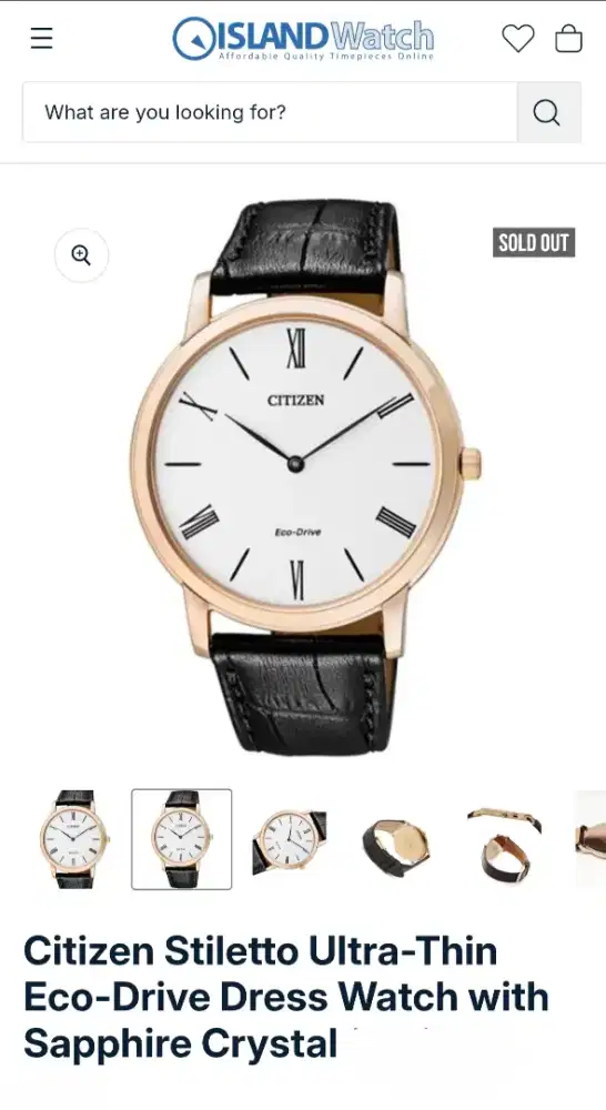 Citizen Stiletto Eco Drive Tipis 4,6mm