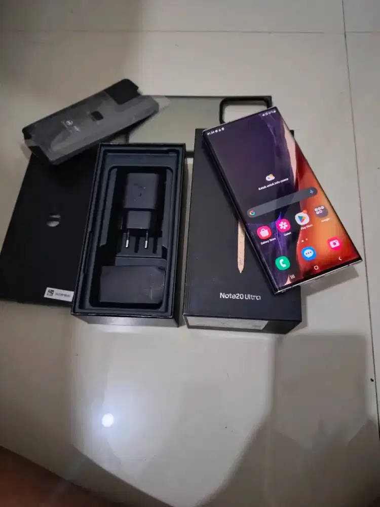 Samsung Note 20 ultra 8/256 Sein fullset No Hf  mluss 95%, lncar jyaa