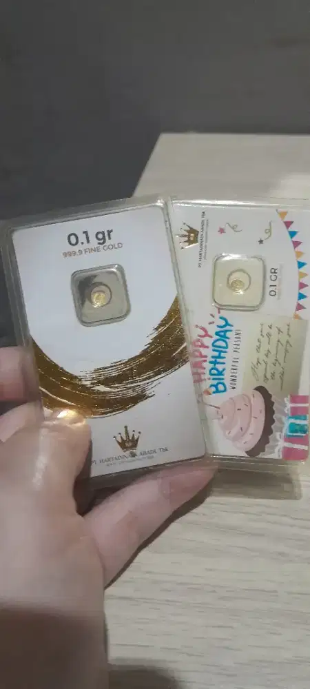 jual emas Hartadinata 0,1 gram