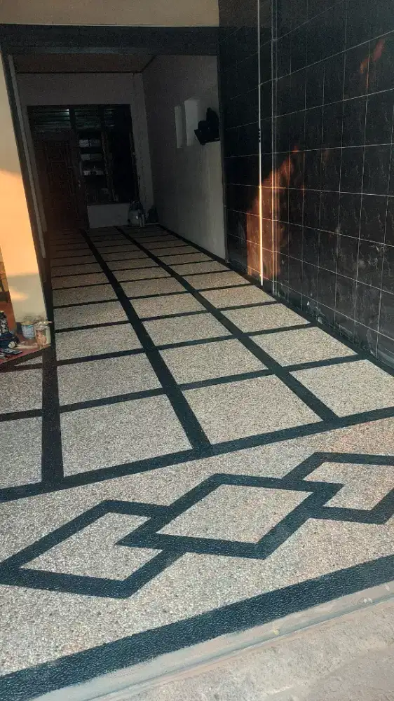 Jasa pemasangan lantai batu alam koral sikat jabodetabek