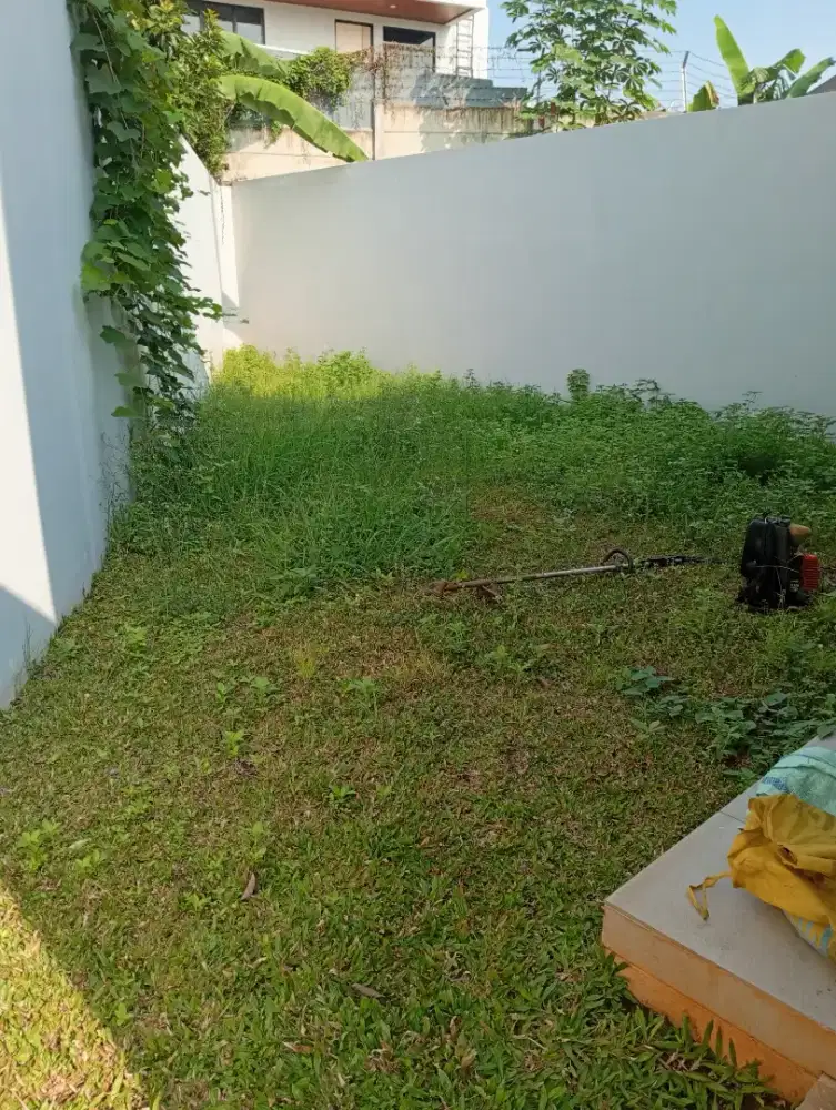 Rapihkan taman rumah