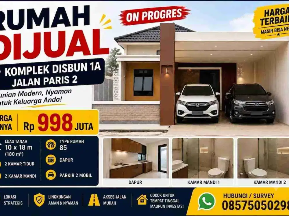 Rumah Baru Paris 2 Under 1 M