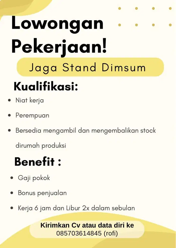 Jaga stand dimsum