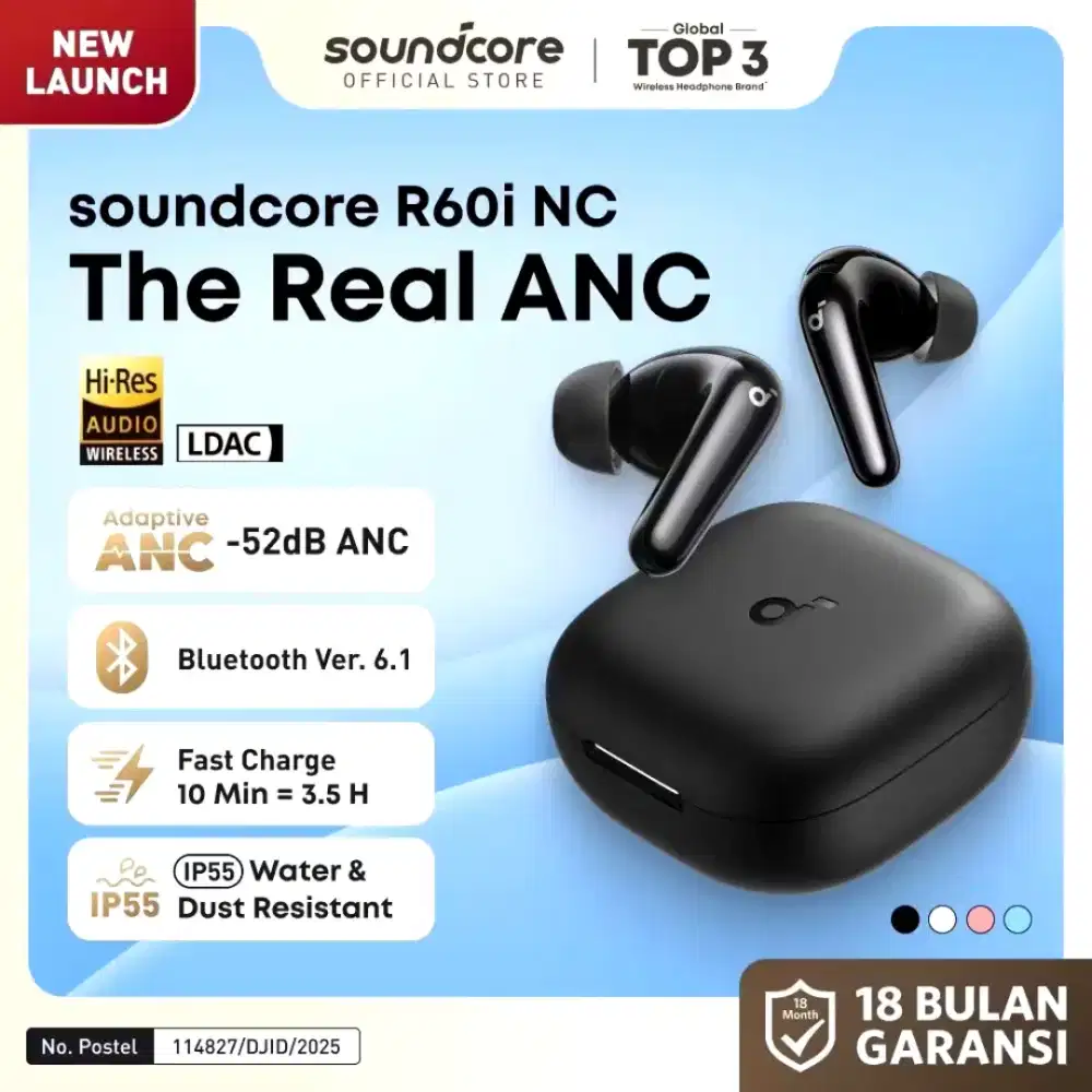 Headset TWS Soundcore R60i NC