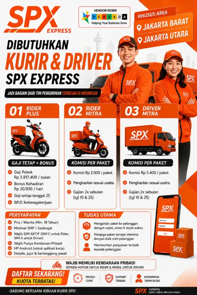 LOWONGAN KERJA KURIR LAST MILE