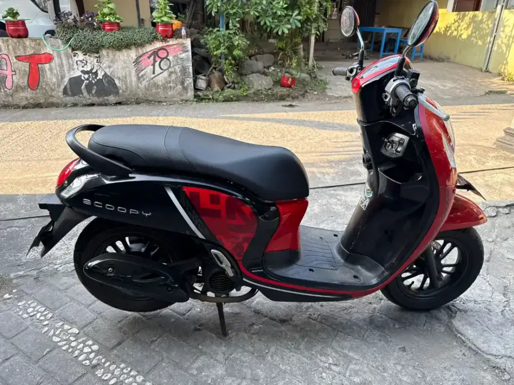 Scoopy THN 2021 plat AB Wonosari, km Spedometer baru 13 rb