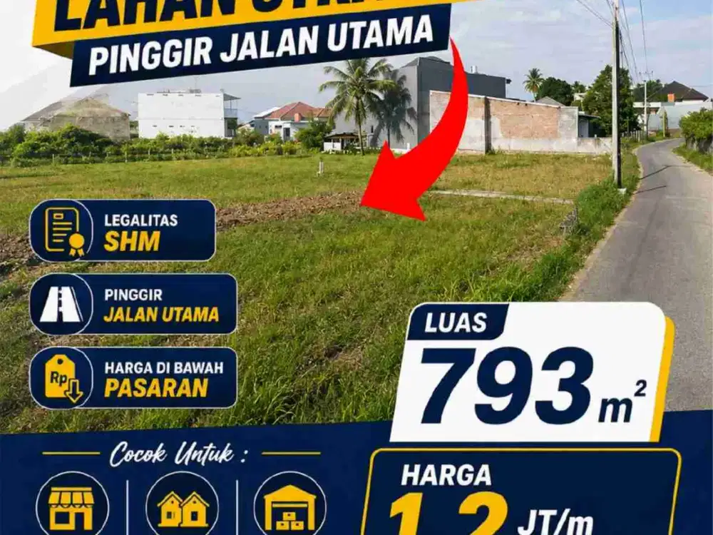 TANAH PINGGIR JALAN PARING
