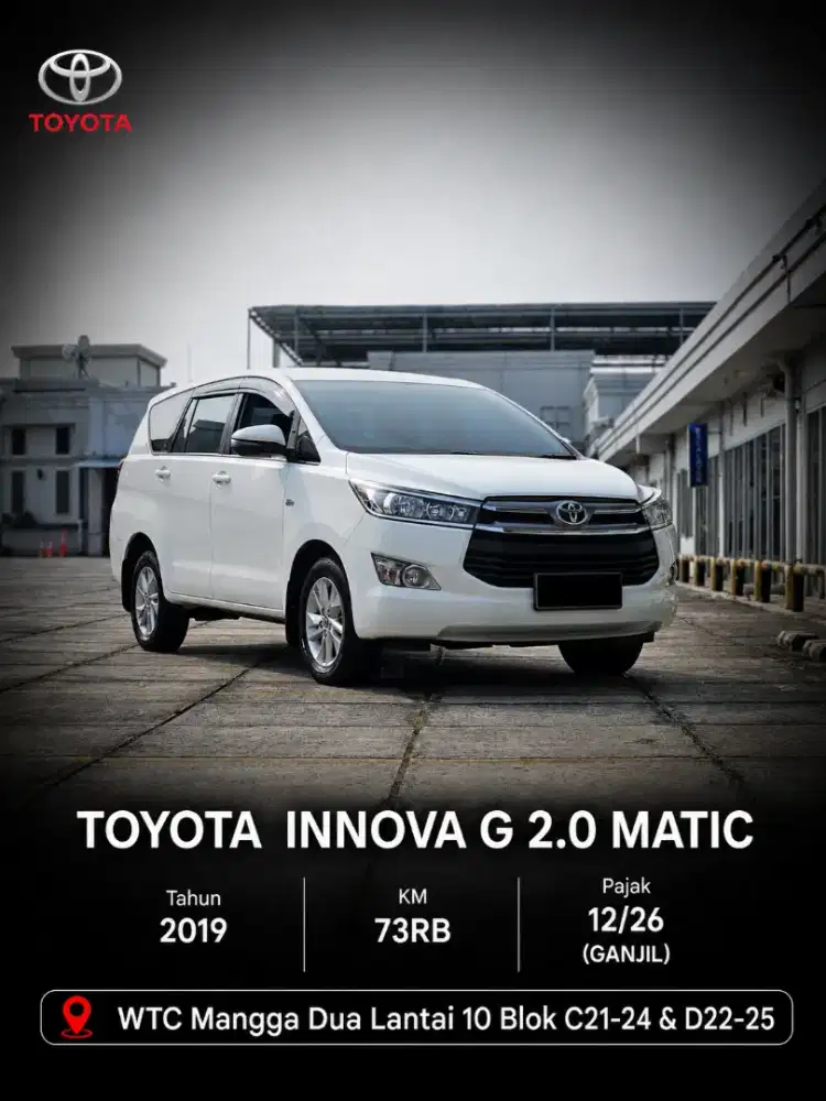 INNOVA V REBORN MATIC BENSIN TAHUN 2019