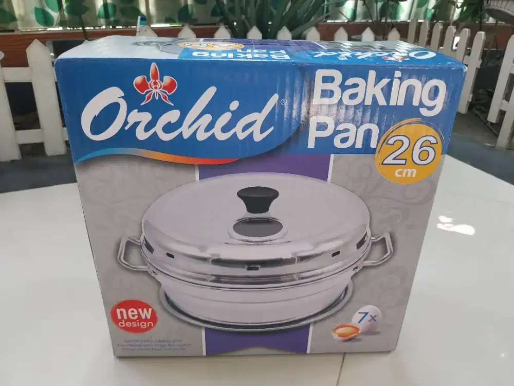 Baking Pan Orchid 26 Cm 7 telur