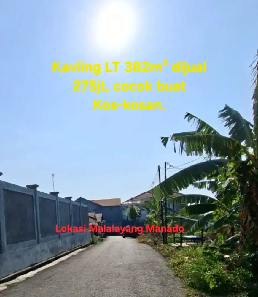 Kavling murah cocok buat kost lokasi mantap