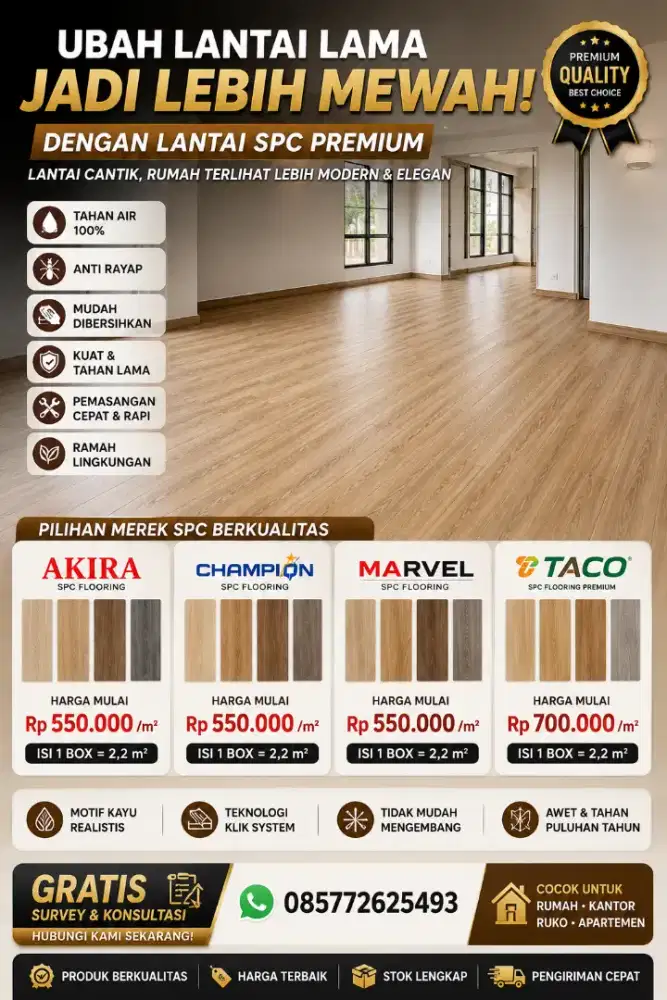 Investasi Terbaik untuk Tampilan Rumah Anda (dengan lantai spc)