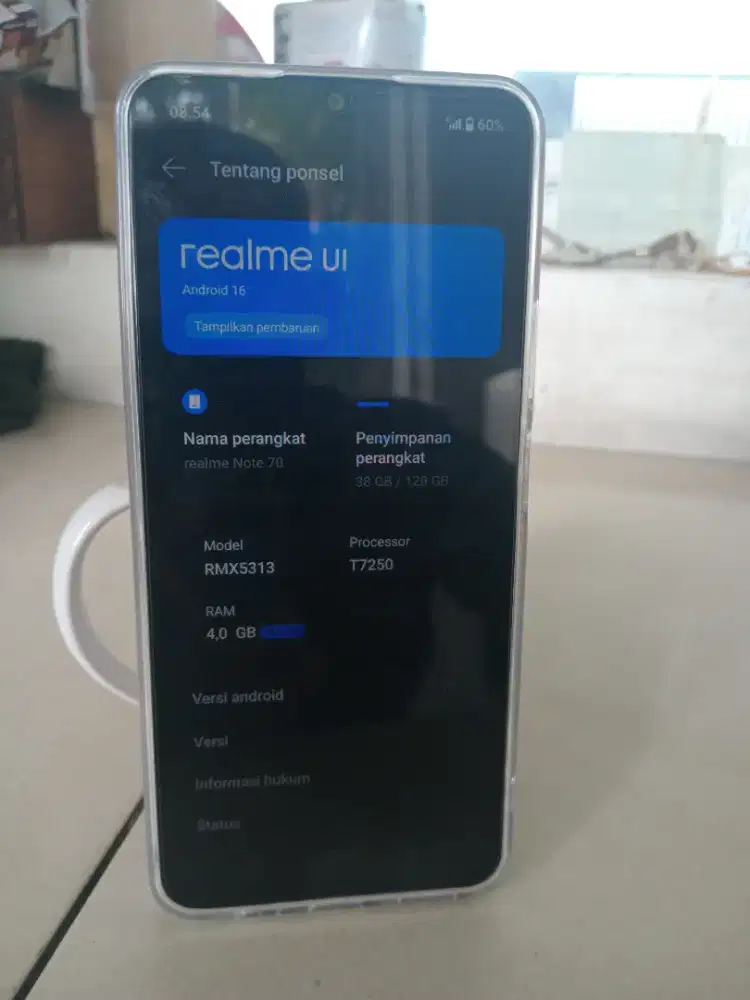Realme not 70 lengkap mulus