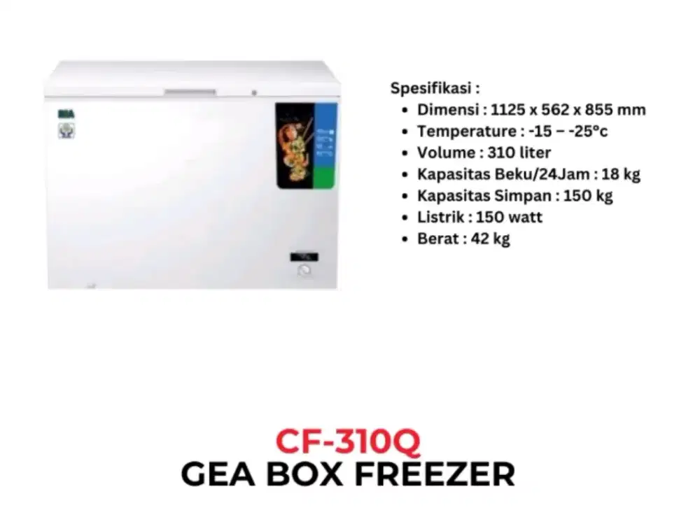 GEA BOX freezer CF310Q