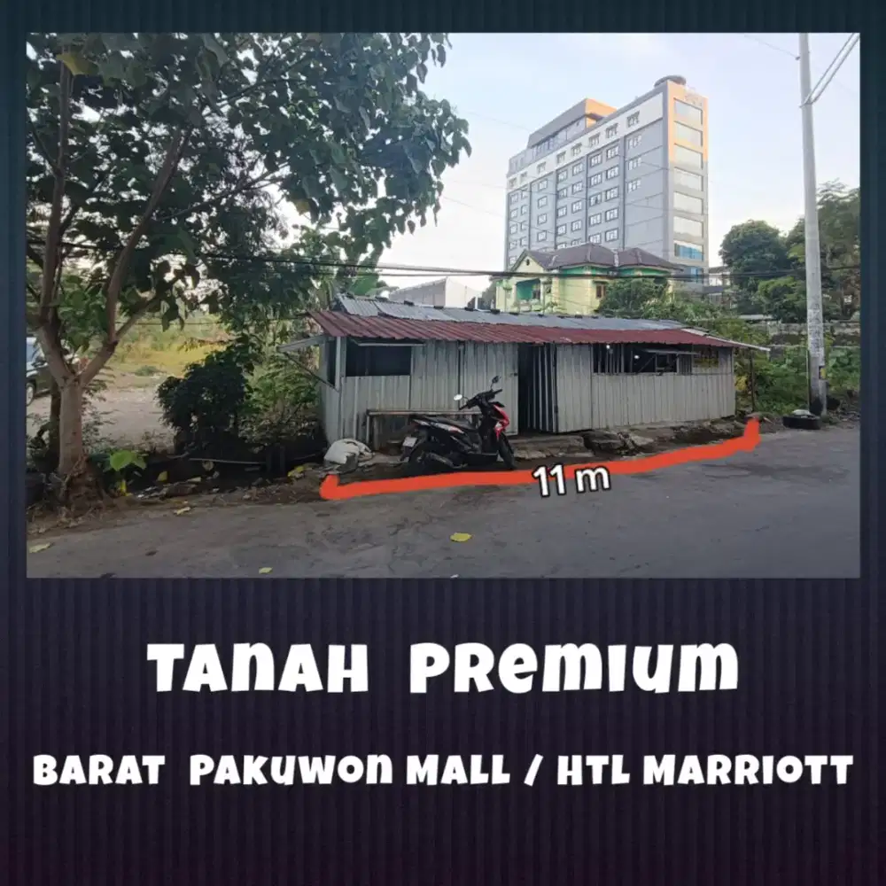 Jual Tanah Premiun, di jalan samping, sebelah barat Marriott Htl Yogya