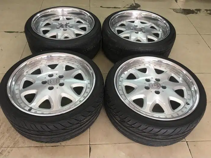 Velg Rep Brabus Monti R19 Pcd 5x114/112 Lebar 8,5-9,5 ET 35-38 + Ban