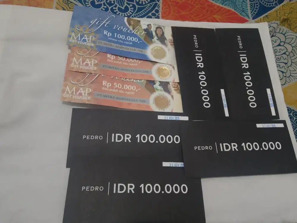 Jual voucher belanja Pedro dan MAP