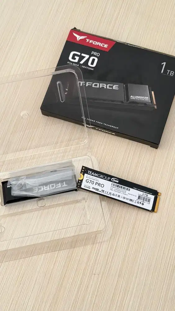 Jual SSD Team T-Force G70 Pro 1TB Heatsink Ex PS5
