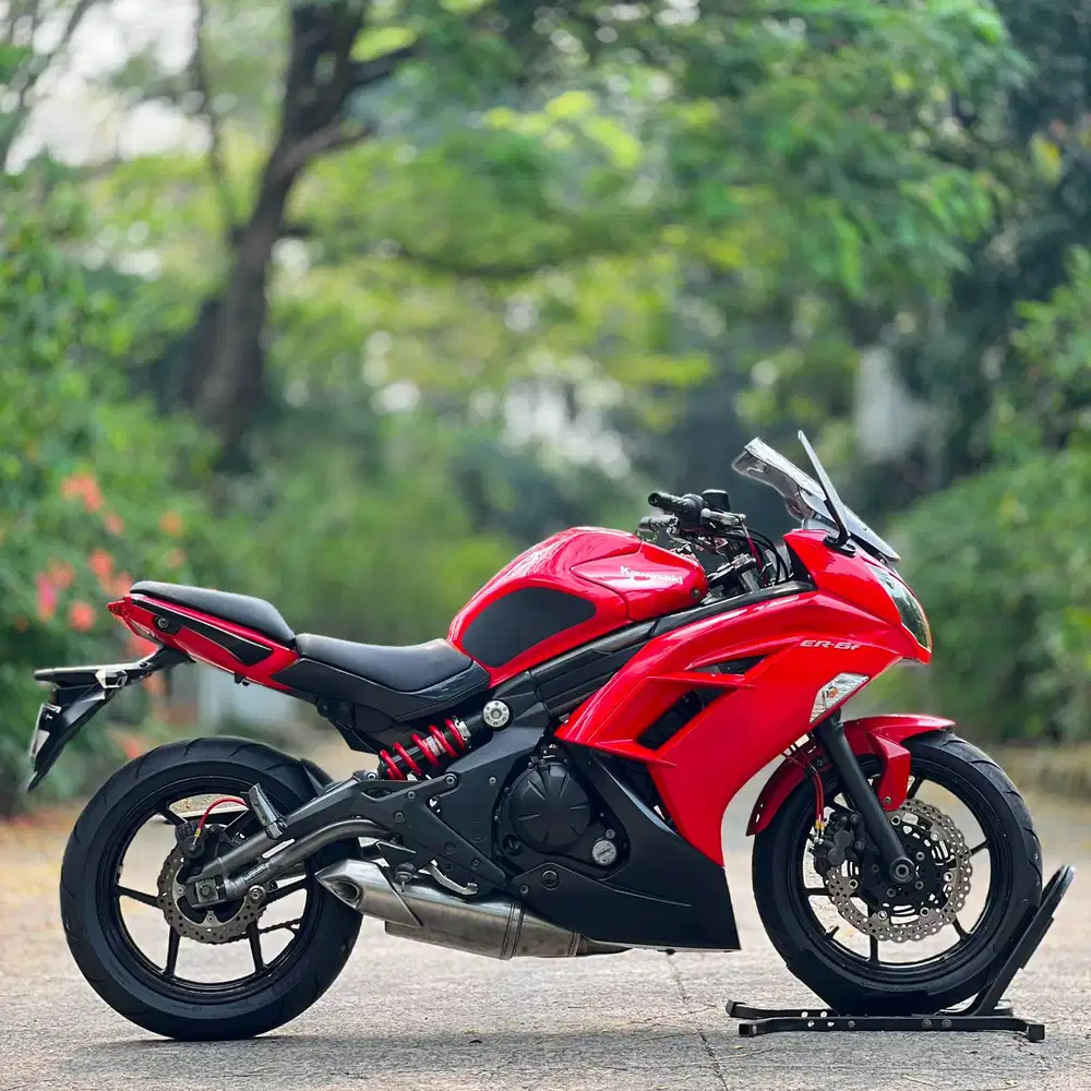 KAWASAKI ER6F 650 MERAH 2012 KM 22K PAJAK PANJANG SIAP GASPOL
