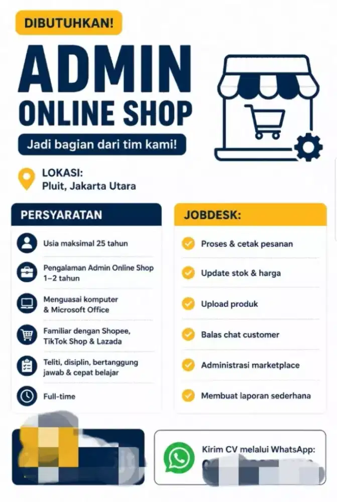 URGENT ADMIN ONLINE SHOP