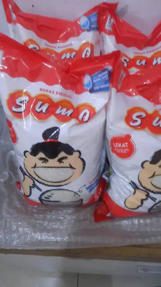 Beras Sumo bungkus Merah pulen 5kg