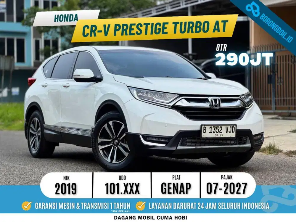 Honda Crv 1.5 Turbo Prestige 2019 Putih