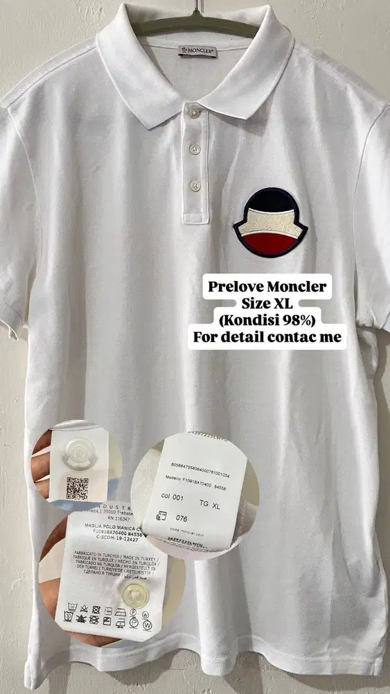 Monclear Polo Shirt Tricolor Patch