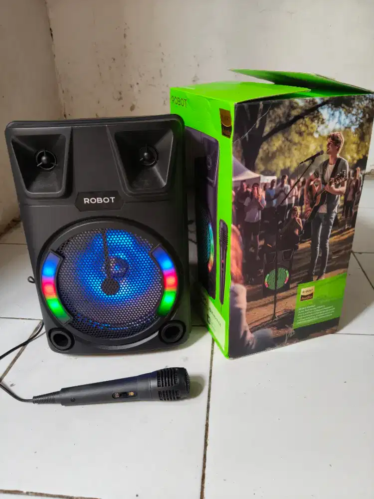Speaker RGB bluetooth karaoke 8in