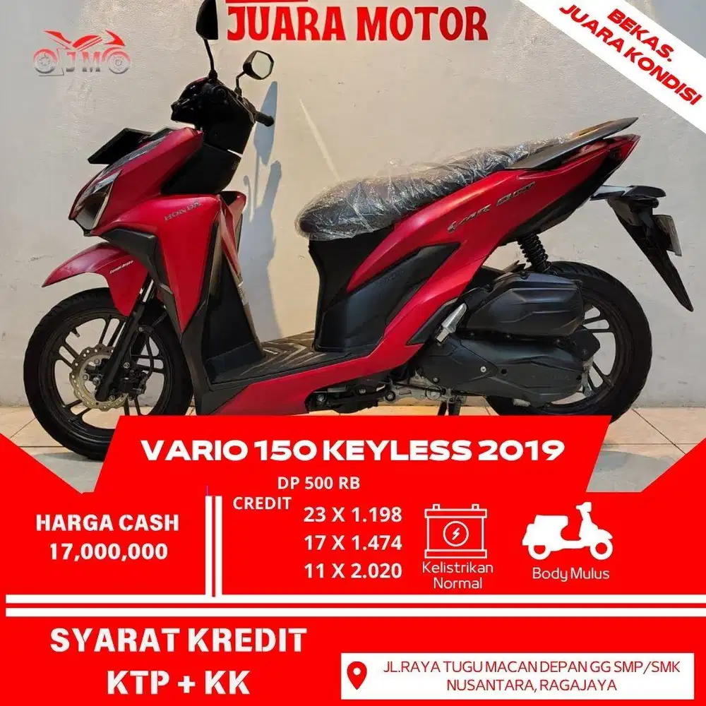 HONDA VARIO 150 KEYLESS SURAT LENGKAP PAJAK AKTIF PANJANG