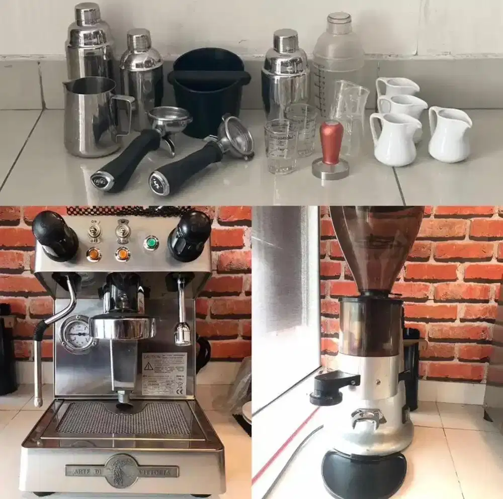 Mesin Kopi Coffee Machine + Grinder Italy Italia Arte di Vittoria