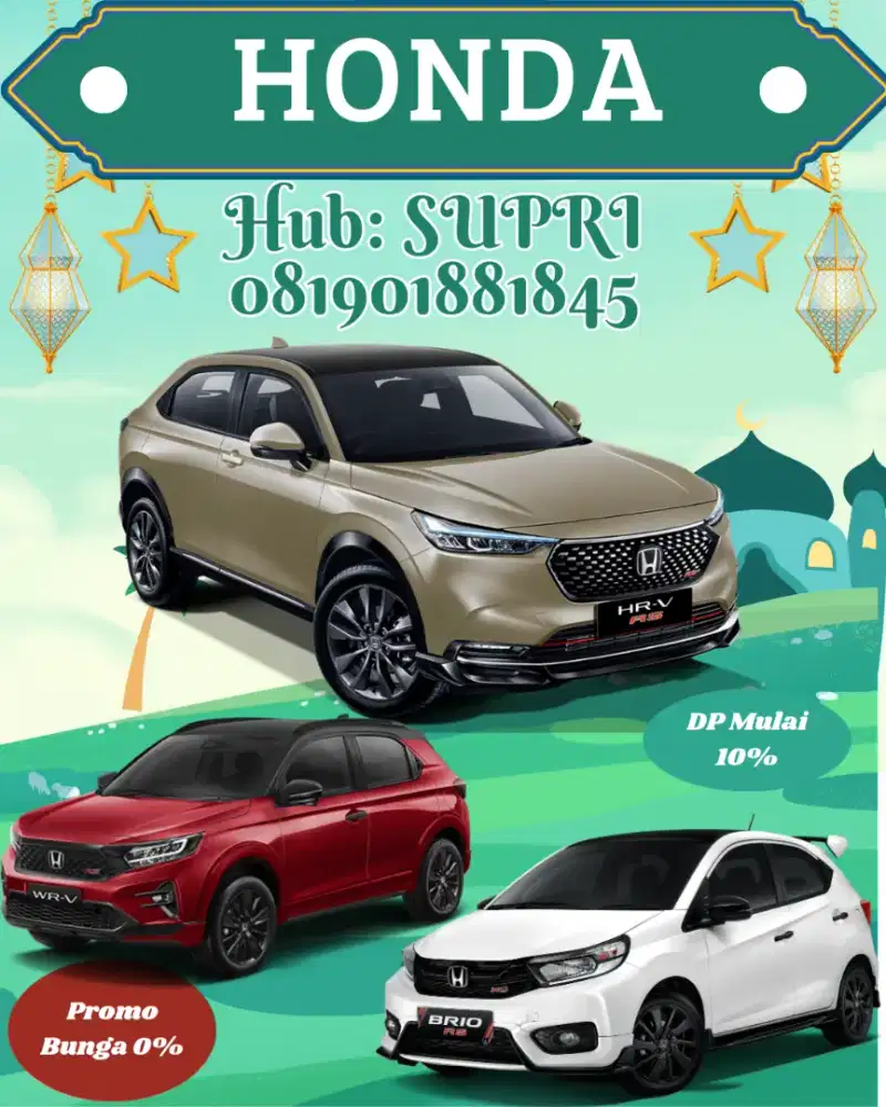 Promo honda DP mulai 20%