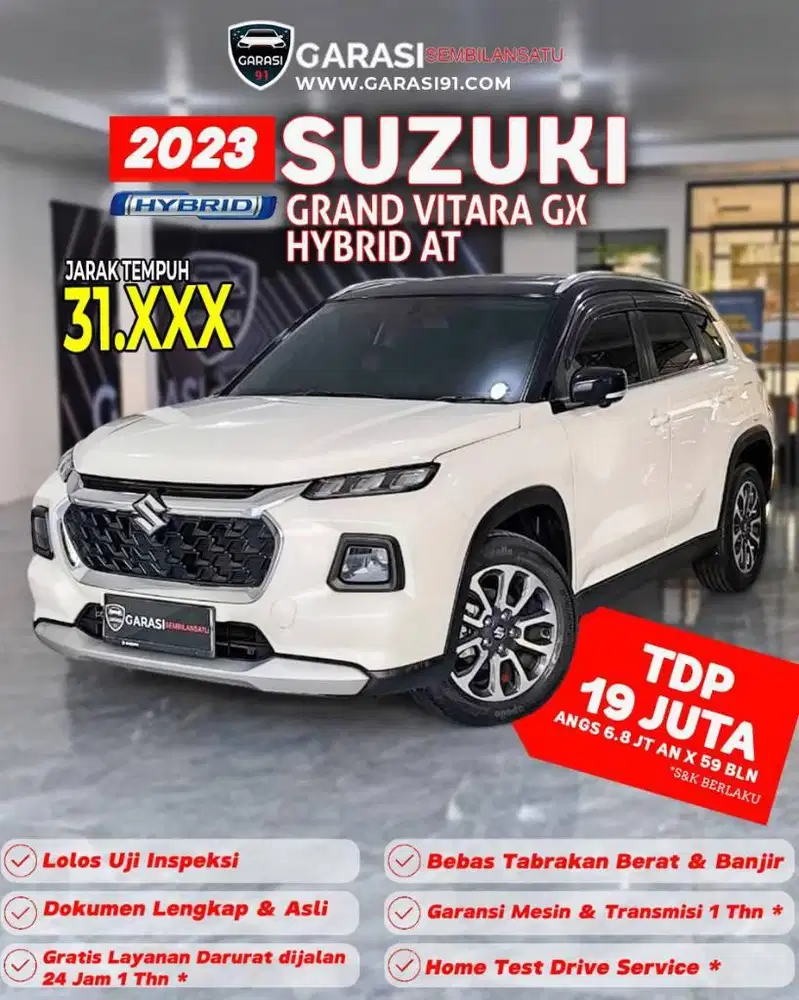 ‼️TDP 19 JT Suzuki Grand Vitara Hybrid GX AT 2023 Two tone