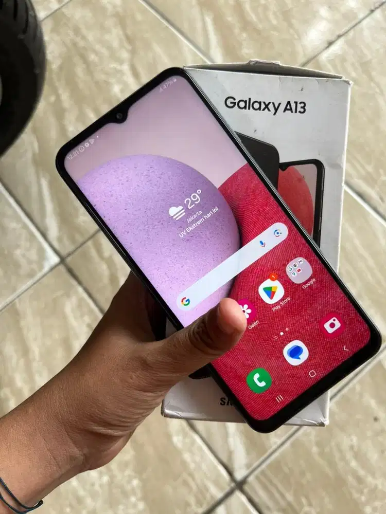 Jual samsung a13 fulset ram 4/128
