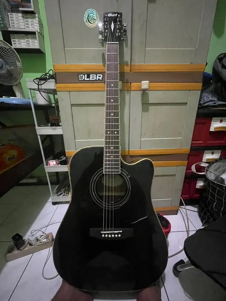 Gitar Akustik Elektrik Cort AD880CE Black Edition