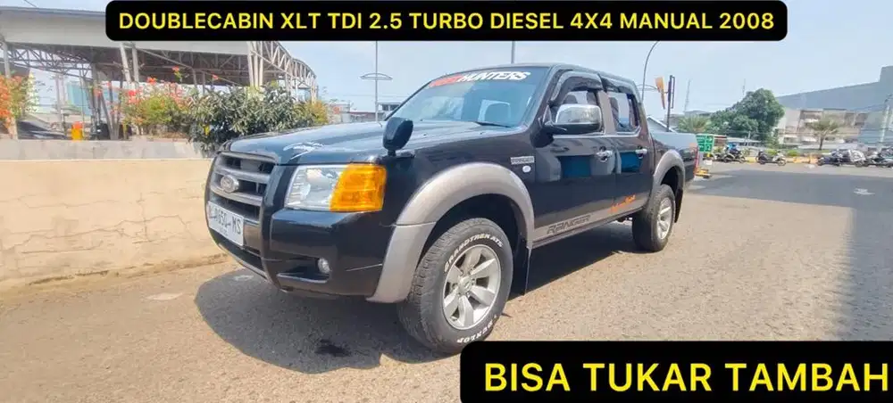 FORD RANGER DOBEL CABIN TDI XLT 2.5 TURBO DIESEL 4X4 MANUAL 2008