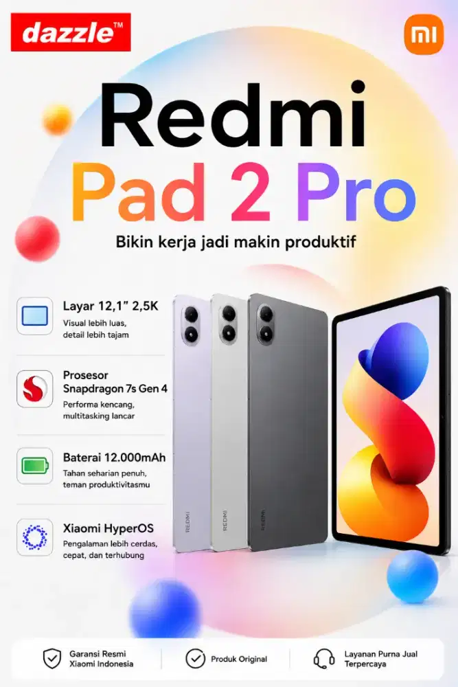 REDMI PAD 2 PRO 6/128 8/256 PROMO TABLET TERMURAH DIJOGJA