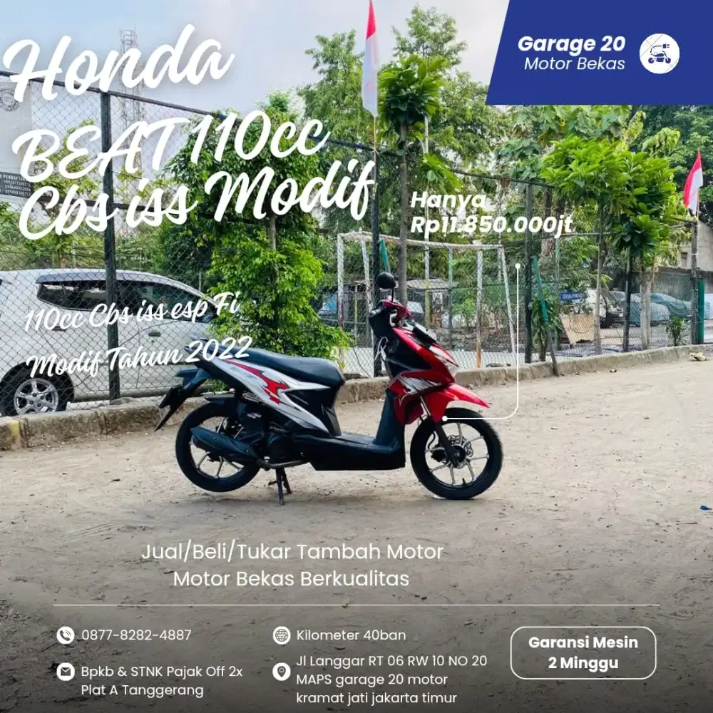 Honda Beat CBS ISS Esp Fi Modif  Tahun 2022