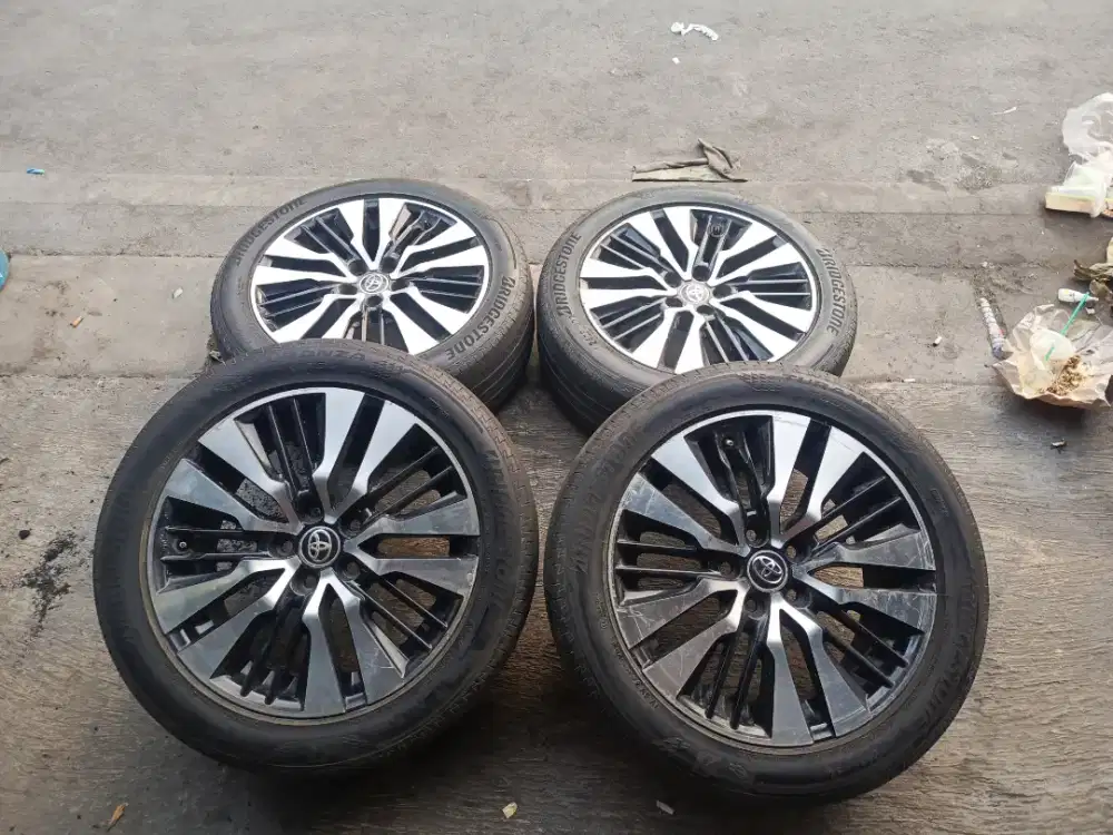 Dijual Velg Original Alphard Vellfire Ring 18 Lebar 7,5in 5×114