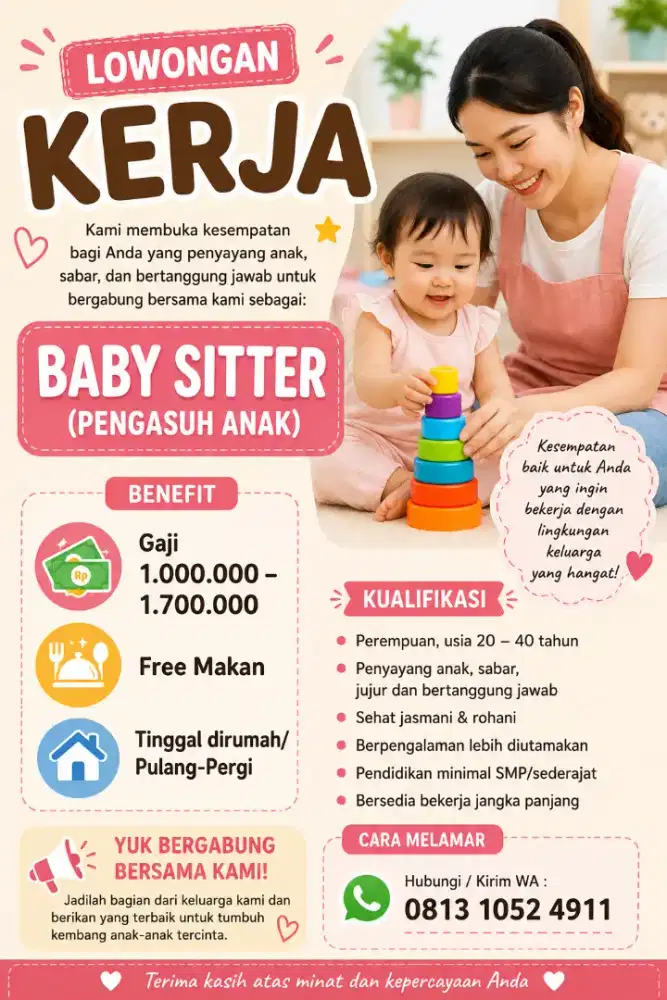 Loker Pengasuh Anak