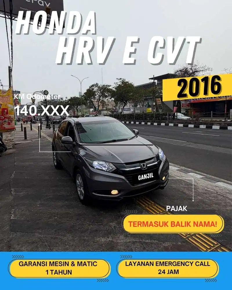 HONDA HRV E CVT MATIC 2016 GANJIL
