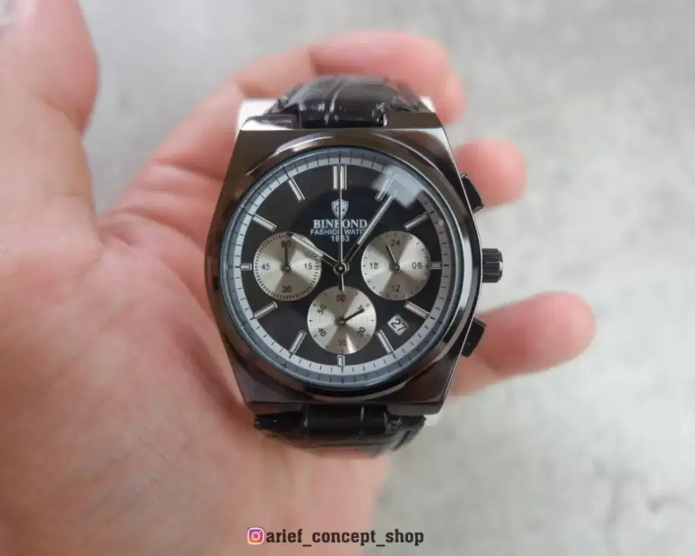 Jam tangan kulit original chrono (Barang Baru)