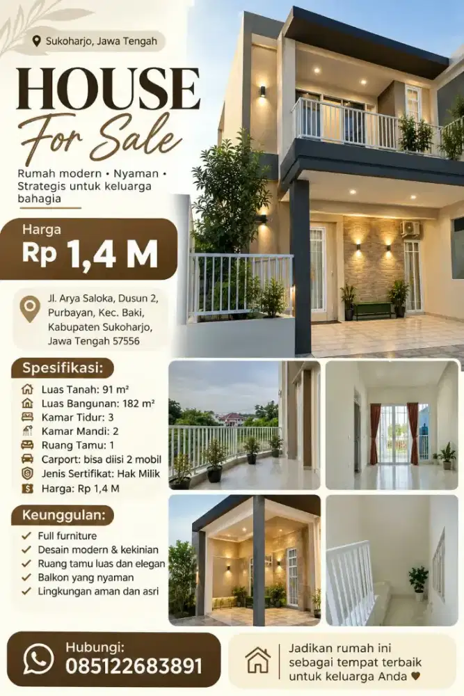 Rumah Cluster 2A Kirana Saloka, Gentan kondisi bagus