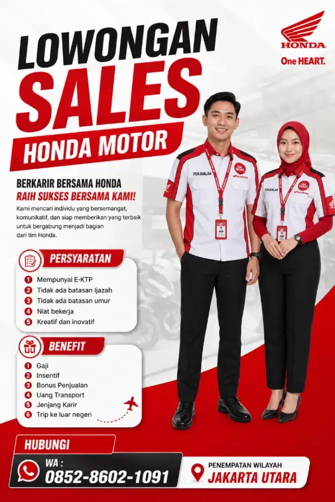 LOWONGAN SALES HONDA MOTOR