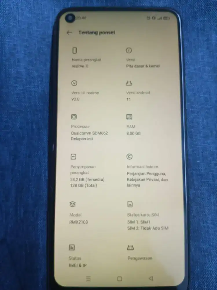 Realme 7i ram 8gb/128gb