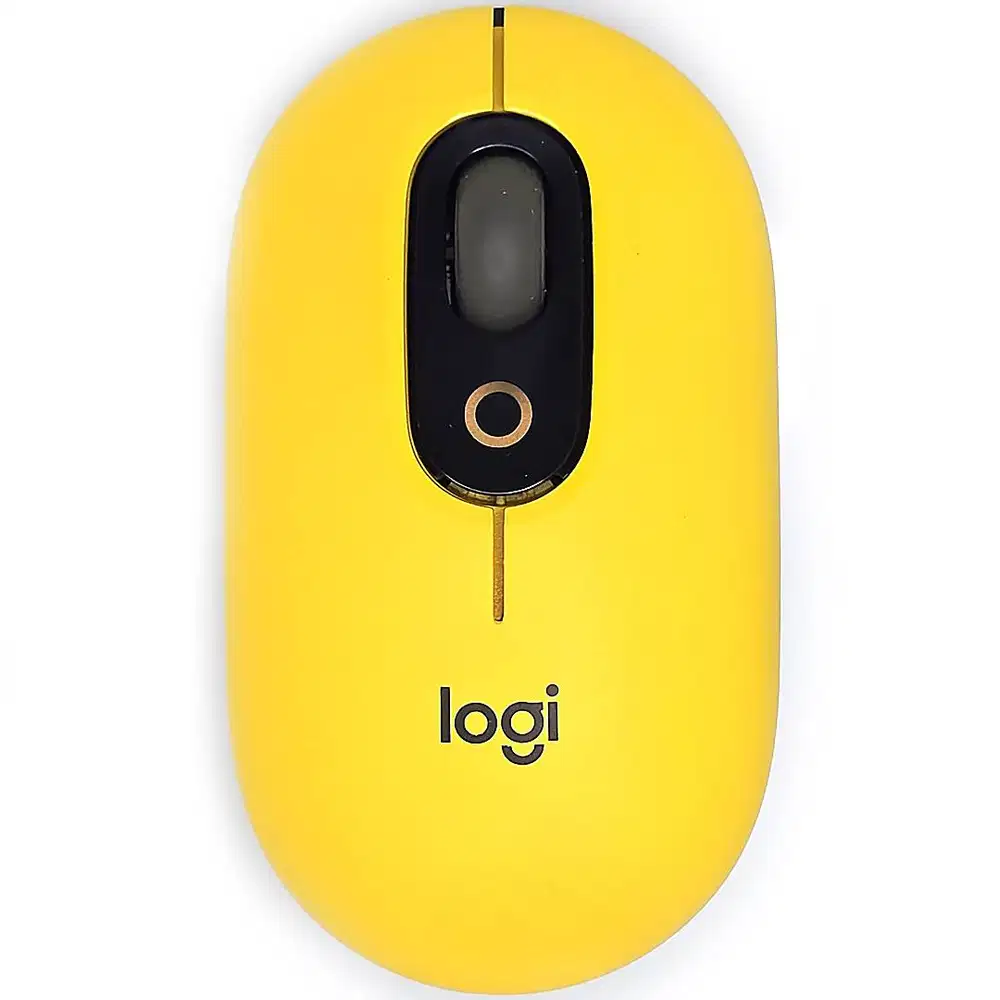 260810P Original Logitech Pop Mouse Blast Yellow Bluetooth SmartWheel