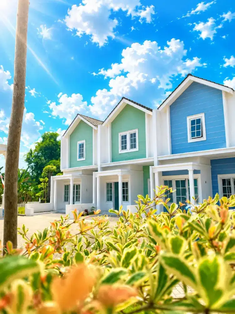 Rumah 2 lantai dp 0 free biaya biaya