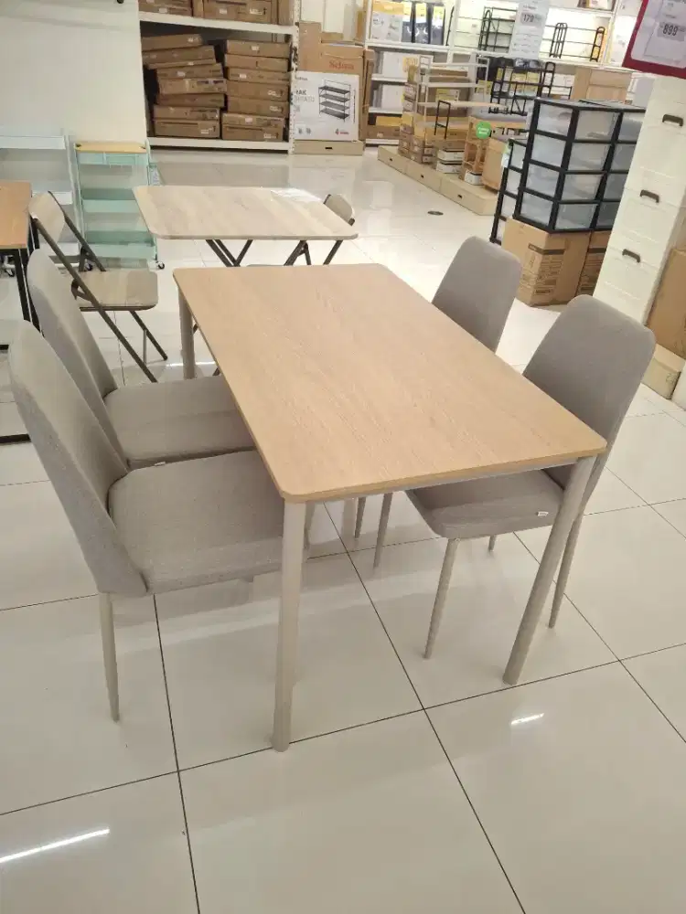 PROMO SET MEJA MAKAN 4 KURSI